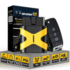DIY Car Key Programmer OBD Tool and Uncut Blade Car Key Replacement for 2016-2020 Kia Sorento with FCC: OSLOKA-910T