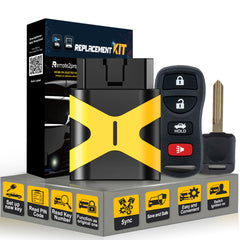 Car Key Fob Keyless Entry Remote with Self Programmable Ignition Key Replacement for Infiniti EX35/Nissan Pathfinder/Sentra with FCC: KBRASTU15/CWTWB1U733