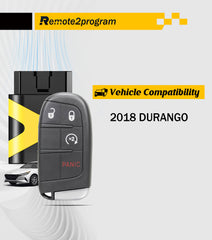 Dodge Car Key Programmer Tool/Bluetooth/12+8 Cable Adapter and Keyless Entry Remote Replacement for 2018 Durango with FCC: M3N-40821302