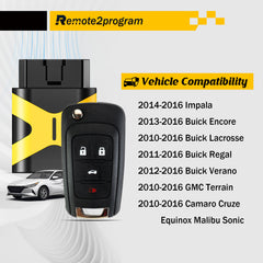 Self Programmable Car Key/Bluetooth/Paring with Smarthphone and Porgrammable Keyless Entry Replacement for GMC/Chevy/Buick with FCC: OHT01060512