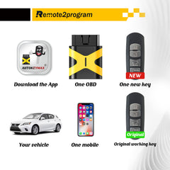 Self Programmable Car Key and Smart Keyless Entry Remote Replacement for 2017-2019 Mazda CX-5/2016-2019 CX-9 with FCC: WAZSKE13D01