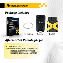 Self Programmable Car Key/Bluetooth/Paring with Smarthphone and Porgrammable Keyless Entry Replacement for GMC/Chevy with FCC: OHT01060512