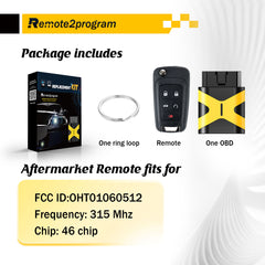Self Programmable Car Key/Bluetooth/Paring with Smarthphone and Porgrammable Keyless Entry Replacement for Chevy with FCC: OHT0106051