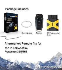 FILP Key Fob 315MHZ Replacement for 2019-2020 Ford Transit N5F-AO8TAA Self Programmable Remote Control