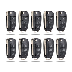 Uncut Blade Replacement for 2010-2014 A1 2011-2014 Q3 2006-2010 TT 2009-2010 R8 Flip Keyless Remote Key Fob 8X0837220D  KR-V4SD-10
