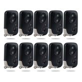 Smart Key Fob 4 BTN keyless Entry Replacement for 2010 - 2015 RX350 RX450H GX460 CT200H with FCC ID: HYQ14ACX, Board Number: 271451-5290