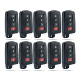 Keyless Entry Remote Smart Car Key Fob 4 Button Replacement for 2013,2014, 2015, 2016, 2017 Toyota Camry Corolla