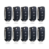 4 BTN Keyless Entry Remote Control Car Uncut Blade Flip Key Fob Replacement for 2011-2016 VW Jetta Passat Beetle 5K0-837-202-R / 5K0-837-202-F / 5K0-837-202-A / 5K0-837-202-AE  KR-V4SB