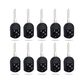 Car Key Fob 4D63-80 Chip Replacement for 2011-2016 Ford Expedition 2012-2015 Ford Taurus 5 Button 164-R8000 CWTWB1U793  KR-F5SA