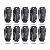 4 BTN Upgraded Flip Remote Key Fob Replacement for 2008 - 2014 Ford Escape Explorer, 2004 - 2006 LS, 2005 - 2007 Montego CWTWB1U345, CWTWB1U212, CWTWB1U331  KR-F4SG-10
