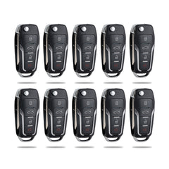 4 BTN Upgraded Flip Remote Key Fob Replacement for 2008 - 2014 Ford Escape Explorer, 2004 - 2006 LS, 2005 - 2007 Montego CWTWB1U345, CWTWB1U212, CWTWB1U331  KR-F4SG-10