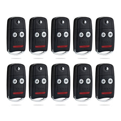 Keyless Entry Remote Flip Key Fob Replacement for Acura 2007-2013 RDX MDX 3BTN N5F0602A1A  KR-A3SA