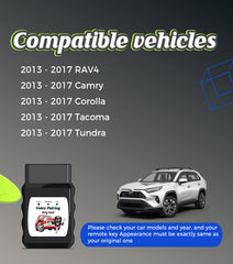 Keyless Entry Smart Prox DIY Voice Set-Up Remote Key Fob Replacement for 2013 2014 2015 2016 2017 RAV4/Camry/Corolla/Tacoma/Tundra HYQ14FBA 0020 Board