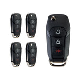 Flip Car Key Fob Uncut Replacement for 2015 - 2019 F-150/2015-2019 F350/2015 - 2019 F250 315MHZ N5F-A08TAA  KR-F3SC-05