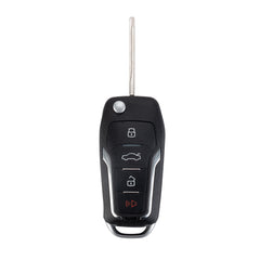 4 BTN Upgraded Flip Remote Key Fob Replacement for 2008 - 2014 Ford Escape Explorer, 2004 - 2006 LS, 2005 - 2007 Montego CWTWB1U345, CWTWB1U212, CWTWB1U331  KR-F4SG