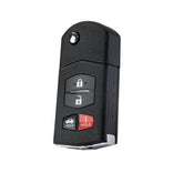 Car Key Fob Remote Replacement for 2009-2013 Mazda 6 Flip BGBX1T478SKE12501 KR-M4SA