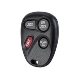 4 BTN Keyless Entry Remote Car Key Fob Replacment for 1998-2001 Astro Blazer Jimmy Safari Bravada KOBUT1BT 15732805 KR-C4RM-REAR2