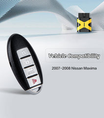 Smart Proximity Insert Keyless Entry Remote Self Programmable Key Fob Replacement for 2007-2008 Nissan Maxima with FCC: CWTWBU735