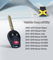 Self Programmable Key Fob Remote Replacement for Nissan Frontier Versa/Infiniti FX35 FX45 46 Chip with FCC: CWTWB1U751