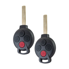 Uncut Smart Car Key Fob 4 BTN Replacement for 2005-2015 Fortwo Remote KR55WK45144 315MHz  KR-B4SA