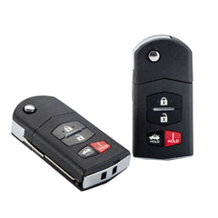 Car Key Fob Remote Replacement for 2009-2013 Mazda 6 Flip BGBX1T478SKE12501 KR-M4SA