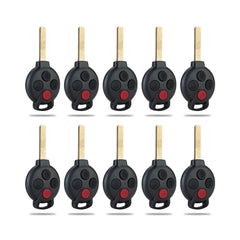 Uncut Smart Car Key Fob 4 BTN Replacement for 2005-2015 Fortwo Remote KR55WK45144 315MHz  KR-B4SA-10