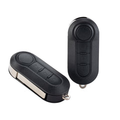 Keyless Entry Remote 3 BTN Replacement for 2012-2017 Fiat 500 2014-2018 Fiat 500L Flip Key - Delphi BCM LTQFI2AM433TX KR-G3SA