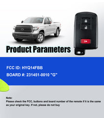 Smart Car Key Voice Paring Installer Replacement for 2020 2021 2022 2023 Toyota Tundra Tacoma 4Runner Sequqia HYQ14FBB 0010 Board