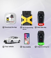 FILP Key Fob 315MHZ Replacement for 2013-2016 Ford Fusion N5F-A08TAA Self Programmable Remote Control