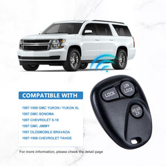 Car Key Fob for Kleyless Entry Remote Replacement for 1997-1999 Tahoe ABO1502T KR-C3RG