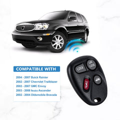 4 BTN Car Key Fob Keyless Entry Remote Replacement for 2002 - 2007 GMC Envoy 2004 - 2007 Buick Rainier MYT3X6898B  KR-C4RF