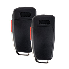 Uncut Blade Replacement for 2010-2014 A1 2011-2014 Q3 2006-2010 TT 2009-2010 R8 Flip Keyless Remote Key Fob 8X0837220D  KR-V4SD