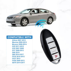 4 BTN Uncut Keyless Entry Smart Car Remote Replacement for Nissan KR55WK48903  KR-N4RB