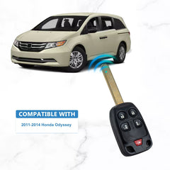 5 BTN Car Key Fob Keyless Entry Remote Replacement for 2011 -2014 Honda Odyssey Remote N5F-A04TAA KR-H5SA