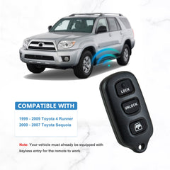 4 BTN Car Key Fob Replacement for 1999-2009 Toyota 4 Runner 2001-2008 Toyota Sequoia HYQ12BAN, HYQ12BBX, HYQ1512Y