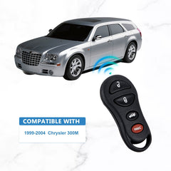 Car Key Fob Keyless Entry Remote Control Replacement for 2001-2006 Sebring 2003-2009 Viper GQ43VT17T  KR-D4RD