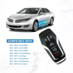 Smart Key Fob 5 BTN Replacement for 2015 - 2018 Ford Mustang with FCC ID: M3N-A2C31243300