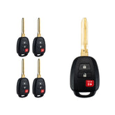 Replacement for Keyless Entry Remote Car Key Fob fit for Toyota 2012-2016 Prius C 3 Button G Chip HYQ12BDM KR-T3SB