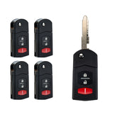 3 BTN Keyless Entry Remote Replacement for 2005-2008 Mazda 6 RX8 FLIP KPU41788 KR-M3SB