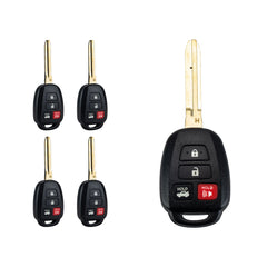 H Chip Remote Car Key Replacement for 2014-2017 Toyota Camry 4 Button HYQ12BEL KR-T4SC