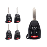 4 BTN Keyless Entry Remote Control Car Key Fob Replacement for 2005-2007 Chrysler 300 2007-2009 Aspen KOBDT04A  KR-D4SB