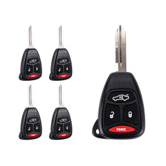 4 BTN Keyless Entry Remote Control Car Key Fob Replacement for 2005-2007 Chrysler 300 2007-2009 Aspen KOBDT04A KR-D4SB