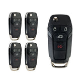 Flip Key 315MHz Replacement for 2019-2021 Ford Transit Connect Car Key Fob 4 BTN Remote Control N5F-A08TAA 164-R8236   KR-F4SJ-05