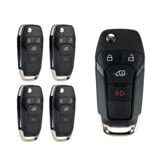 Flip Key 315MHz Replacement for 2019-2021 Ford Transit Connect Car Key Fob 4 BTN Remote Control N5F-A08TAA 164-R8236   KR-F4SJ-05