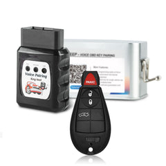DIY Car Key Fobik Remote Control Voice Kit Replacement for 2008-2013 Dodge Charger Challenger 2008-2010 Chrysler 300 M3N5WY783X or IYZ-C01C