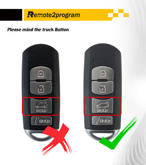 Car Key Programmer/DIY Scanner Tool and Keyless Entry Remote Control Replacement for Mazda with FCC: WAZSKE13D01 for All Key Lost