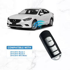 Smart Key Fob Remote 315MHZ Replacement for 2014-2018 Mazda 6 3 WAZSKE13D01  KR-M4RB-10