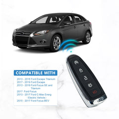 Car Key Fob Replacement for 2013-2016 Focus SE and Titanium 2017-2019 Escape 2015-2017 Focus BEV Smart Key M3N5WY8609   KR-F5RE-05