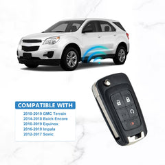 Car Key Fob Keyless Entry Remote Control 315MHZ Replacememnt for 2010-2019 Equinox 2014-2018 Buick Encore 2010-2019 GMC Terrain OHT01060512 KR-C4SC-05