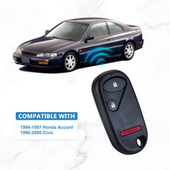 Keyless Entry Remote Control Replacement for 1994-1997 Honda Accord 1996-2000 Civic Car Key Fob A269ZUA106  KR-H3RC